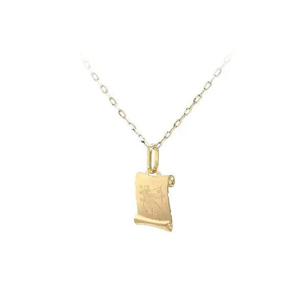 Gold Pendant Sign of the Sagittarius