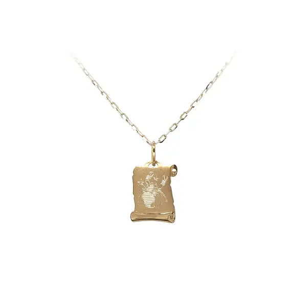Gold Pendant Sign of the Crab