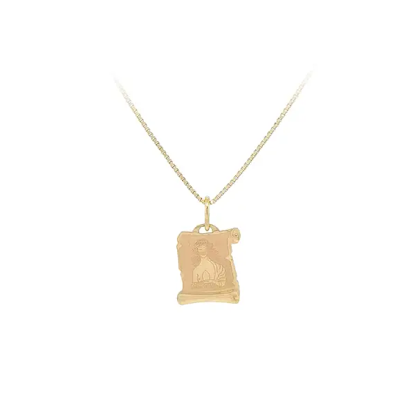 Gold Pendant Sign of the Virgin