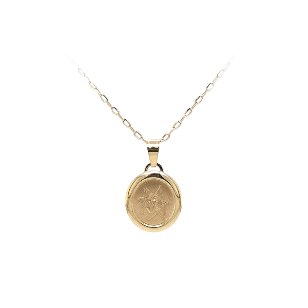 Gold Pendant Sign of the Sagittarius