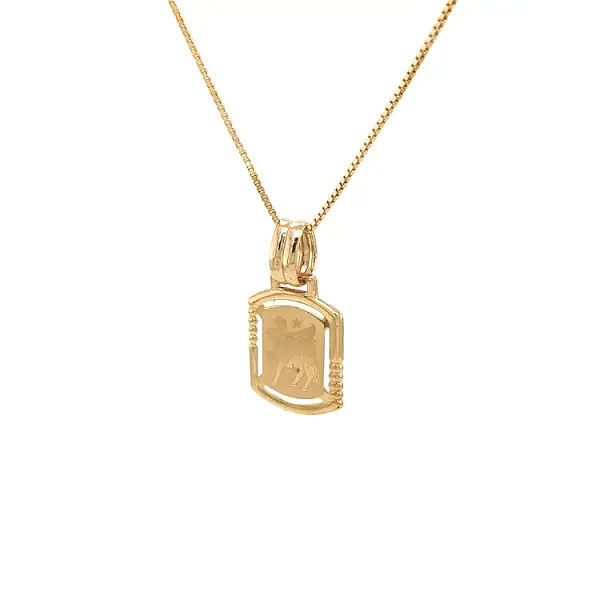 Gold Pendant Sign of the Sagittarius