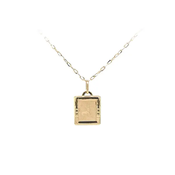 Gold Pendant Sign of the Sagittarius