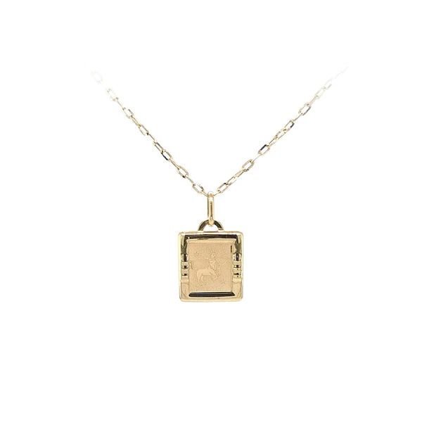 Gold Pendant Sign of the Sagittarius