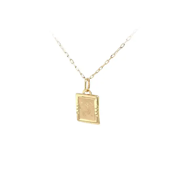 Gold Pendant Sign of the Sagittarius
