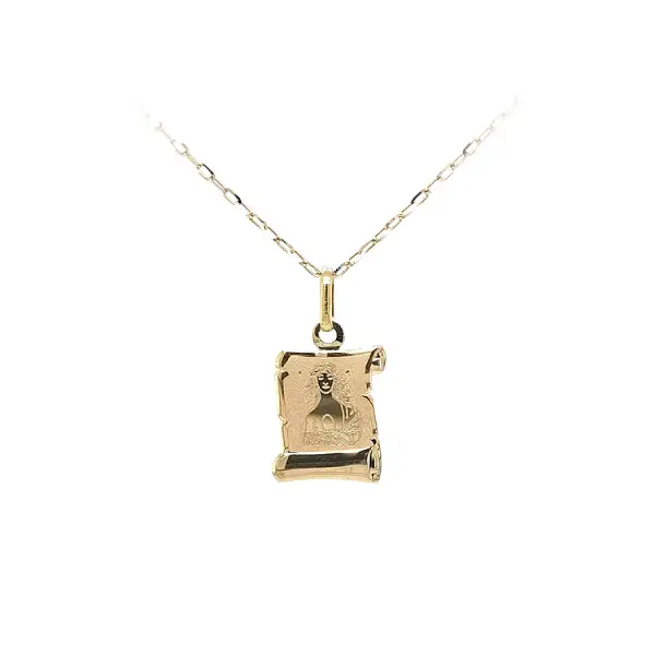Gold Pendant Sign of the Virgin