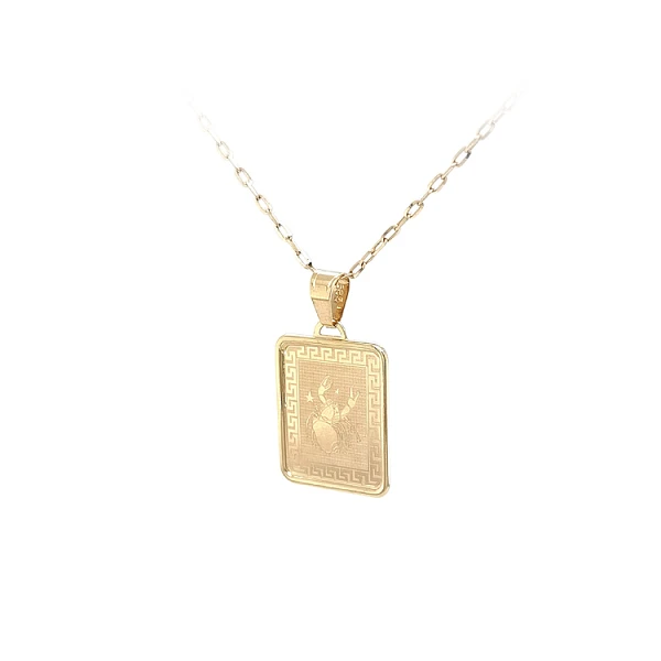 Gold Pendant Sign of the Crab