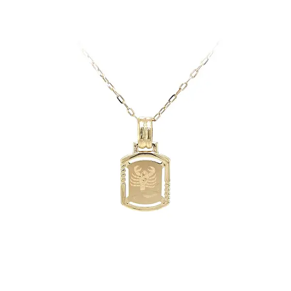 Gold Pendant Sign of the Scorpion