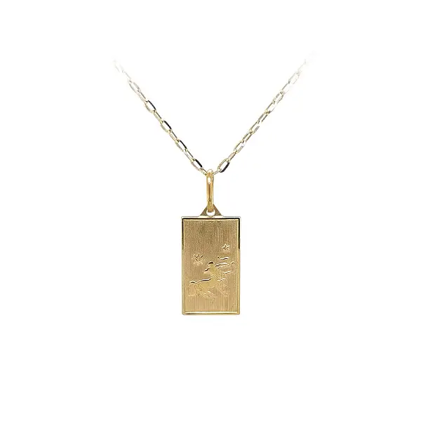 Gold Pendant Sign of the Sagittarius