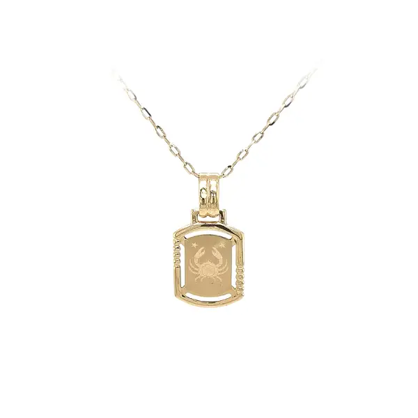 Gold Pendant Sign of the Crab