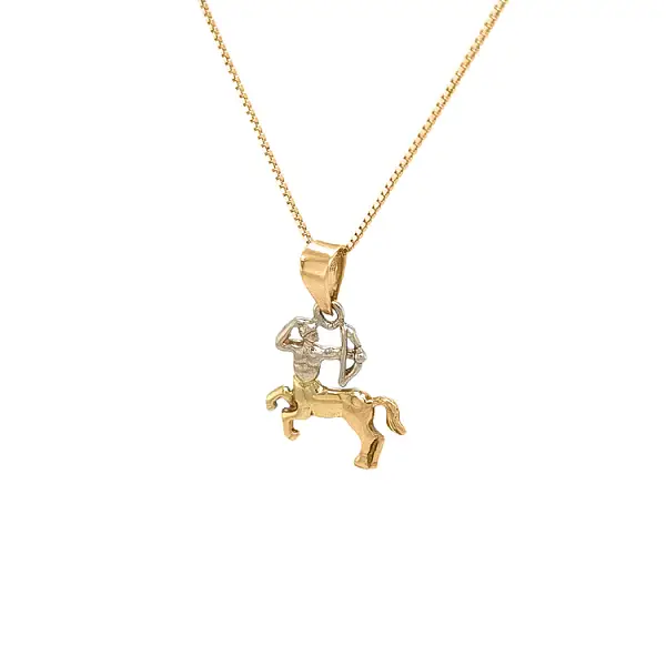 Gold Pendant Sign of the Sagittarius