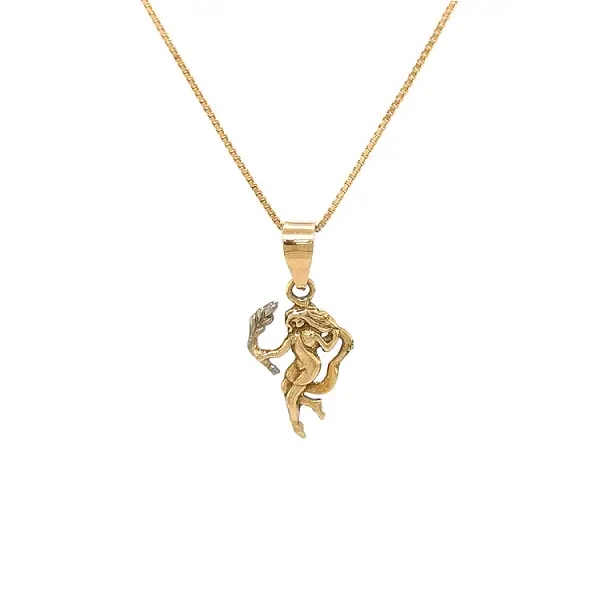 Gold Pendant Sign of the Virgin