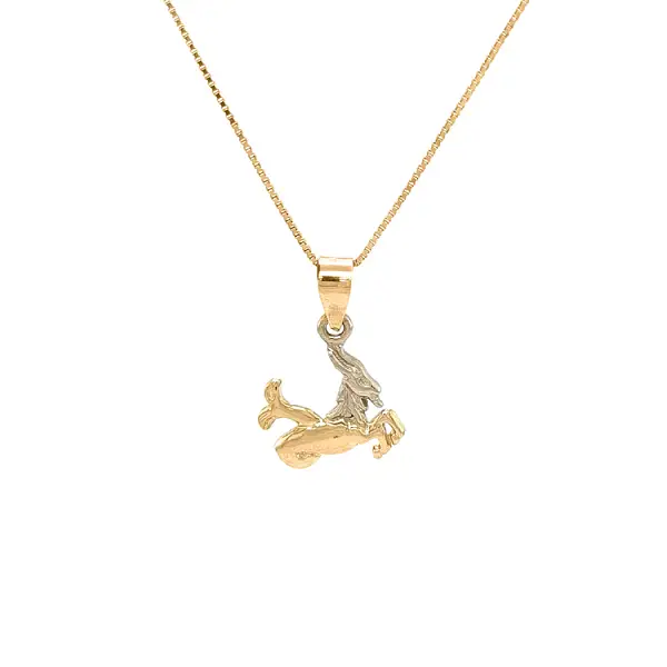 Gold Pendant Sign of the Capricorn
