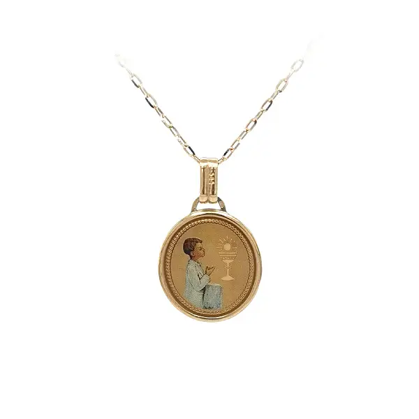 Gold Pendant First Holy Communion