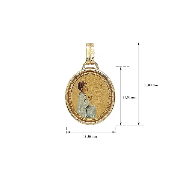 Gold Pendant First Holy Communion