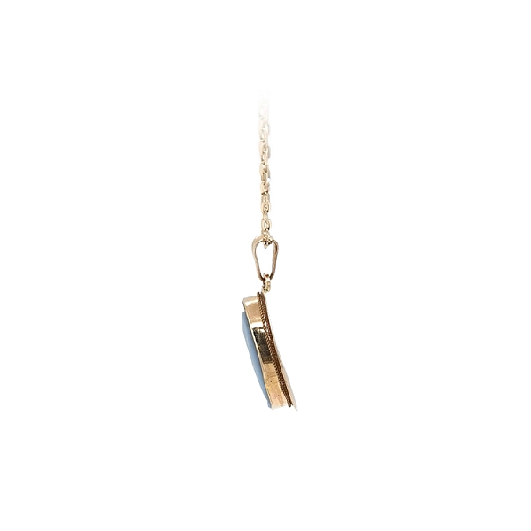 Gold Pendant Madonna Virgin Mary
