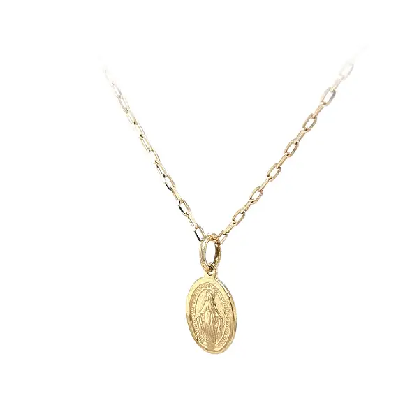 Gold Pendant Madonna Virgin Mary