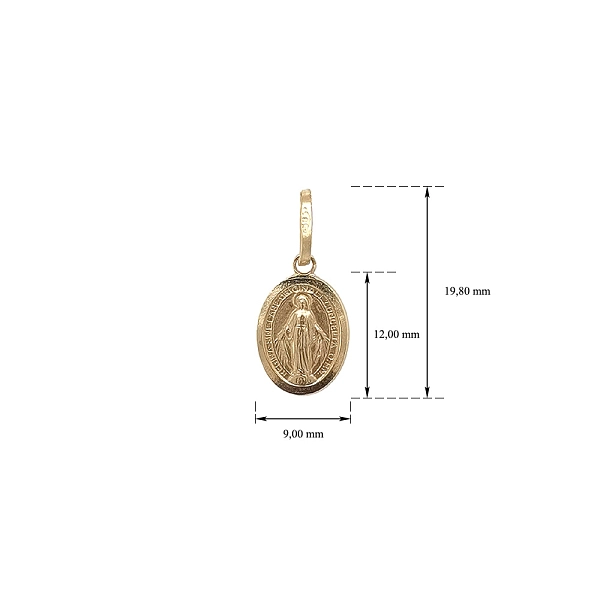 Pendant of the Virgin Mary Embodying Faith, Beauty and Blessing