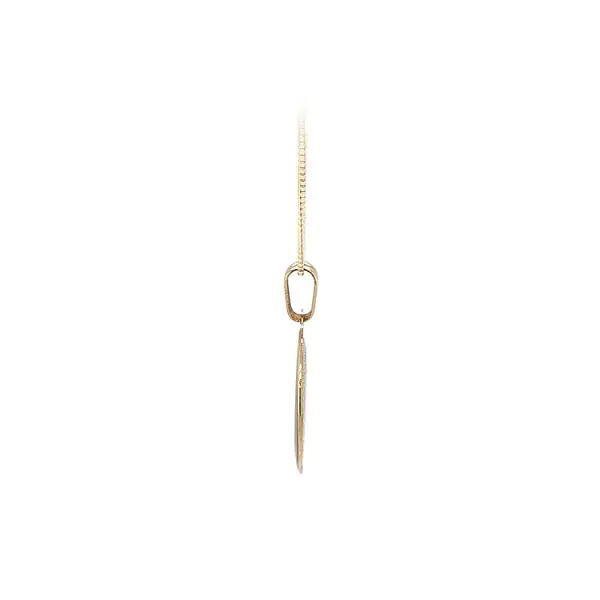 Gold Pendant Medallion Jesus Christ