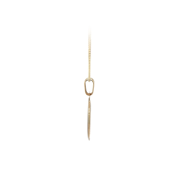 Gold Pendant Medallion Jesus Christ