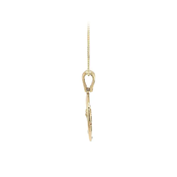 Gold Pendant Jesus Christ - Symbol of Humility and Love
