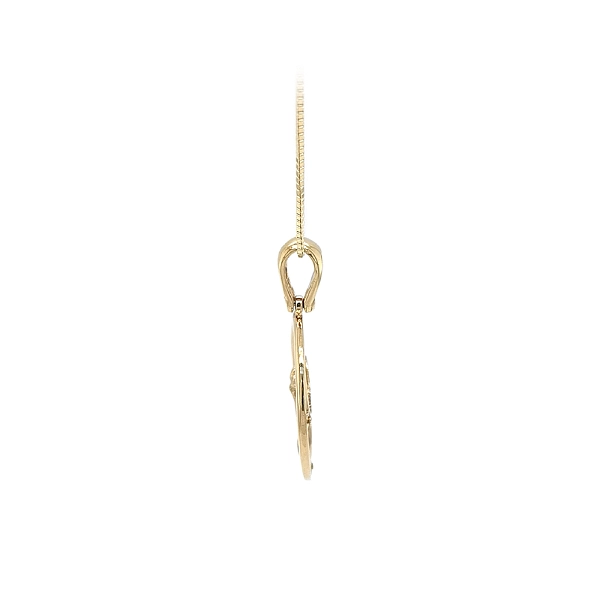 Gold Pendant Jesus Christ - Symbol of Humility and Love