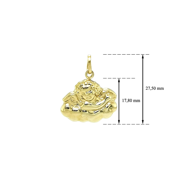 Gold Pendant Angel