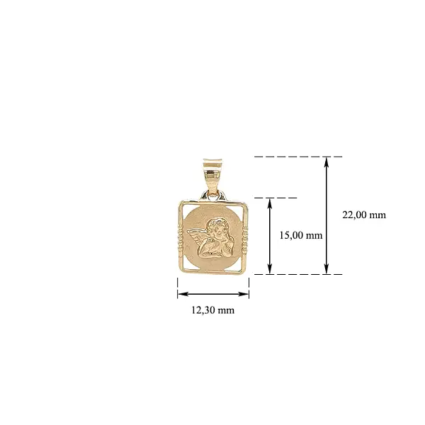 Gold Pendant Angel