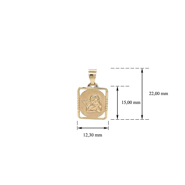 Gold Pendant Angel