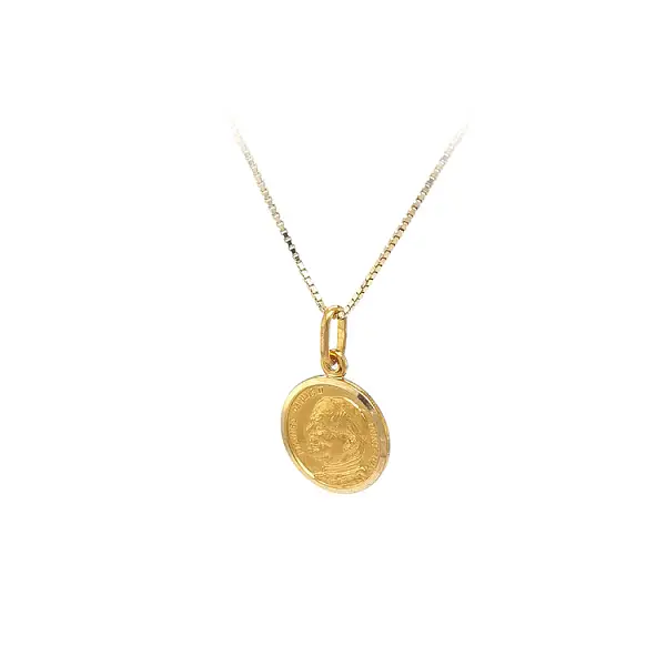 Gold Pendant John Paul II