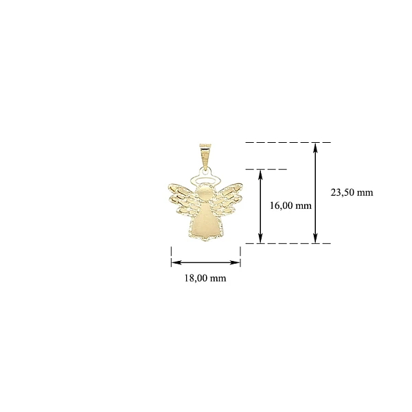 Gold Pendant Angel