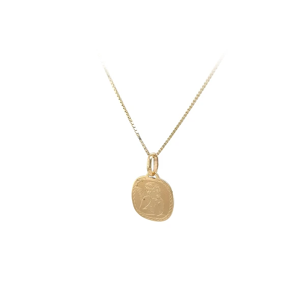Gold Medallion Angel