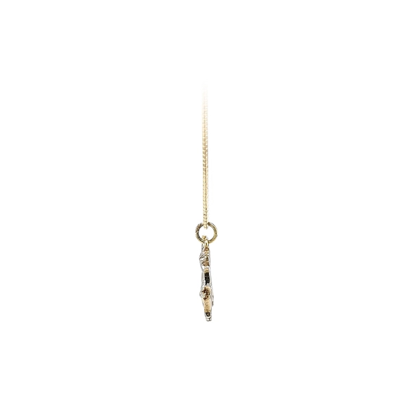 Pendant Angel with Zircones made of Combined Gold
