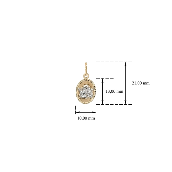 Pendant Chrysanthemum Combined Gold