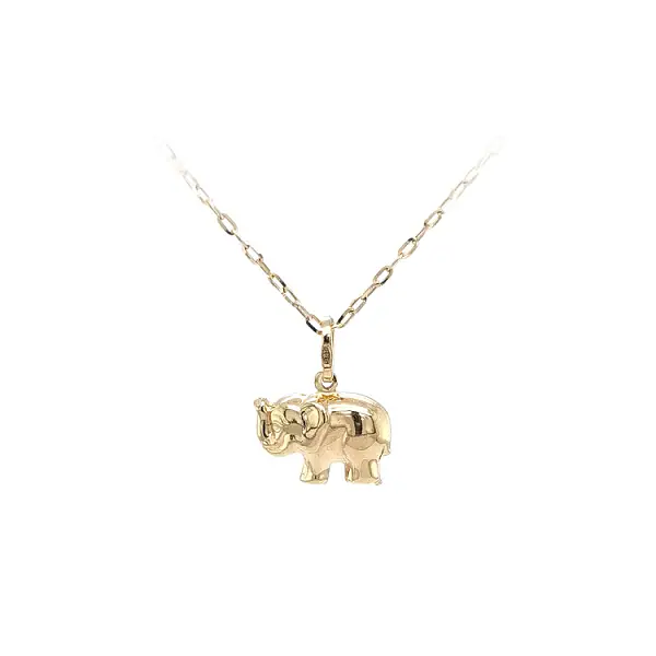 Golden Elephant Pendant