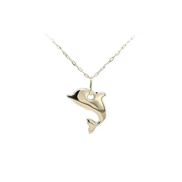 Golden Dolphin Pendant