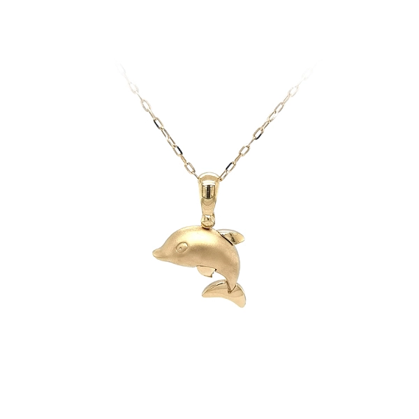 Golden Dolphin Pendant