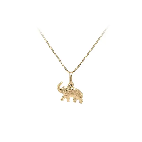 Golden Elephant Pendant