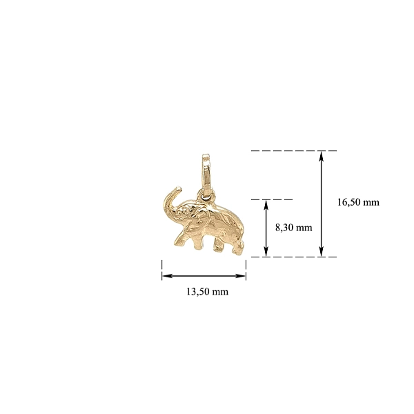 Golden Elephant Pendant