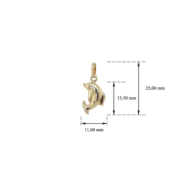 Golden Dolphin Pendant