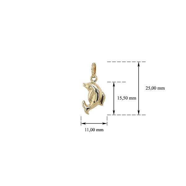 Golden Dolphin Pendant