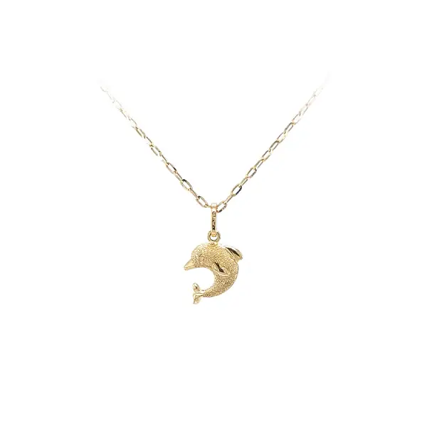 Golden Dolphin Pendant