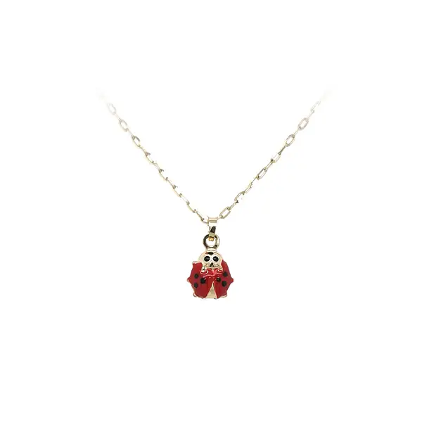 Gold Pendant Ladybug