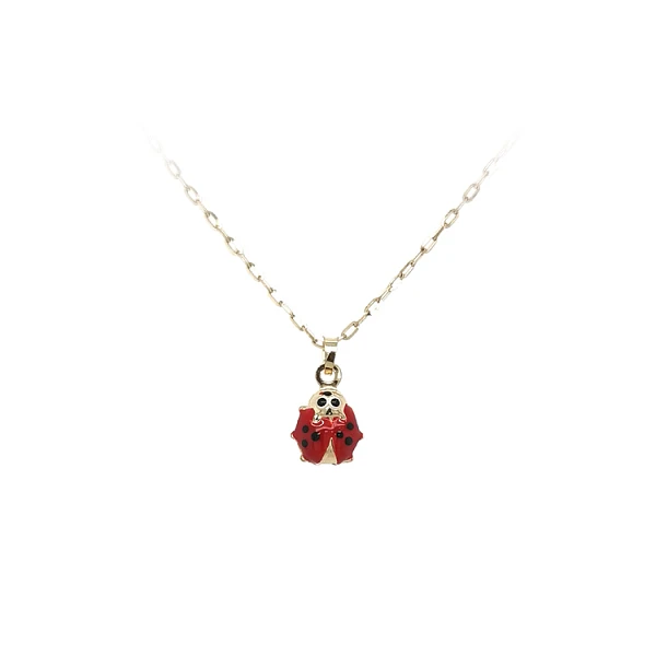 Gold Pendant Ladybug