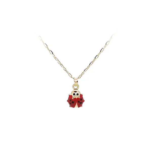Gold Pendant Ladybug