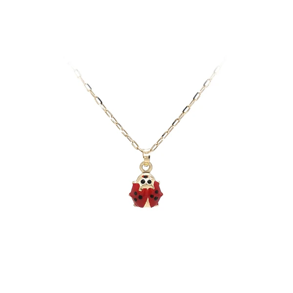 Gold Pendant Ladybug