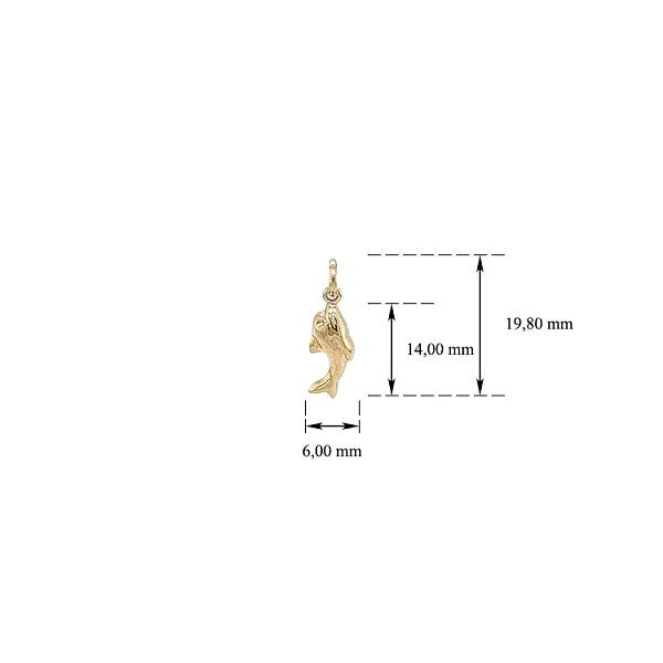 Golden Dolphin Pendant