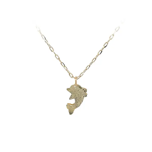 Golden Dolphin Pendant