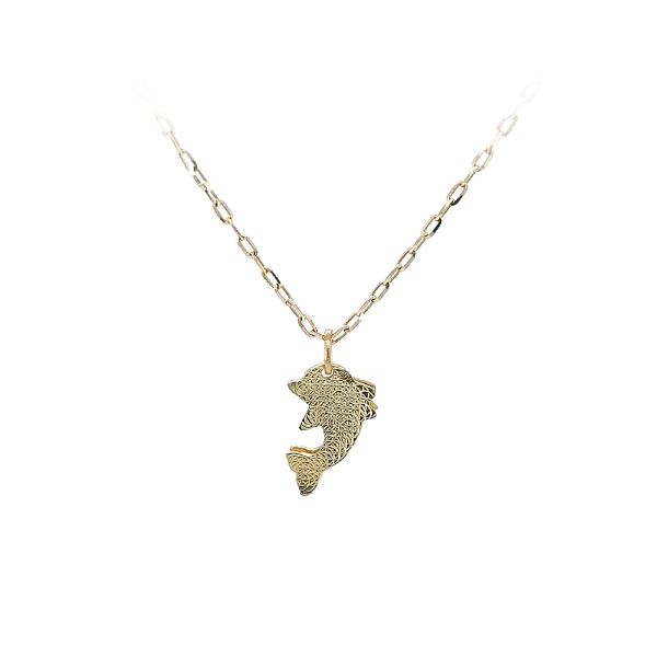 Golden Dolphin Pendant