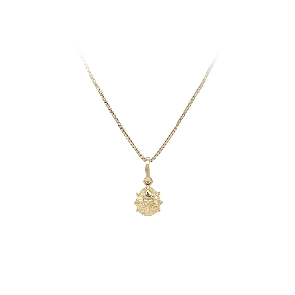 Gold Pendant Ladybug