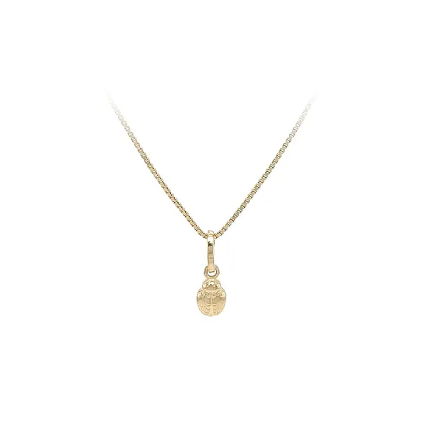 Gold Pendant Ladybug